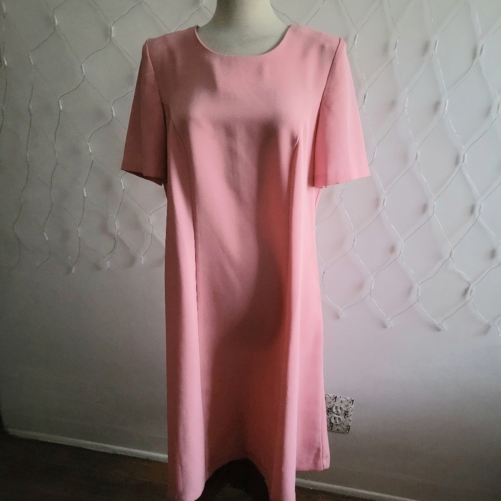 • Smock Dress By Chelsea Studio • Bubble Yum Pink • Size 14W